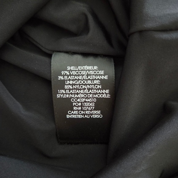 Alice + Olivia Delora Midi Dress Black Floral Butterfly Womens 6 - Picture 7 of 8